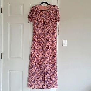 Madewell Silk Keyhole Maxi Dress
